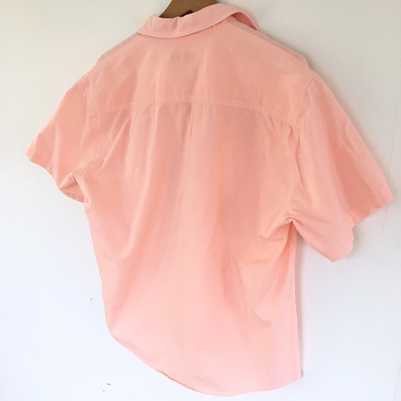 Vintage vibrant peach cotton boxy top - Picture 8 of 8